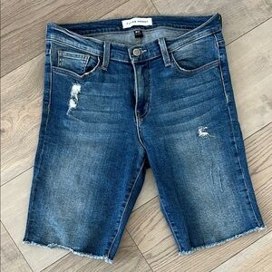 Flying Monkey Dark Blue Denim Cutoff Shorts